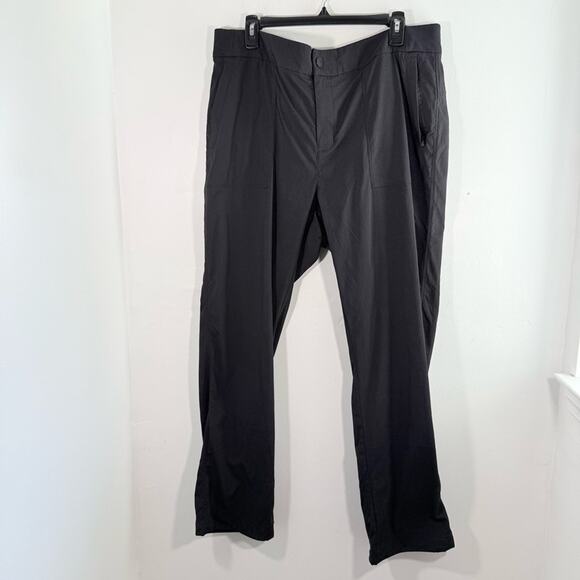 Athleta Black Trekkie Hike Pants Mid Rise Ripstop Drawcord Ankle Women Size 18 - Picture 2 of 12